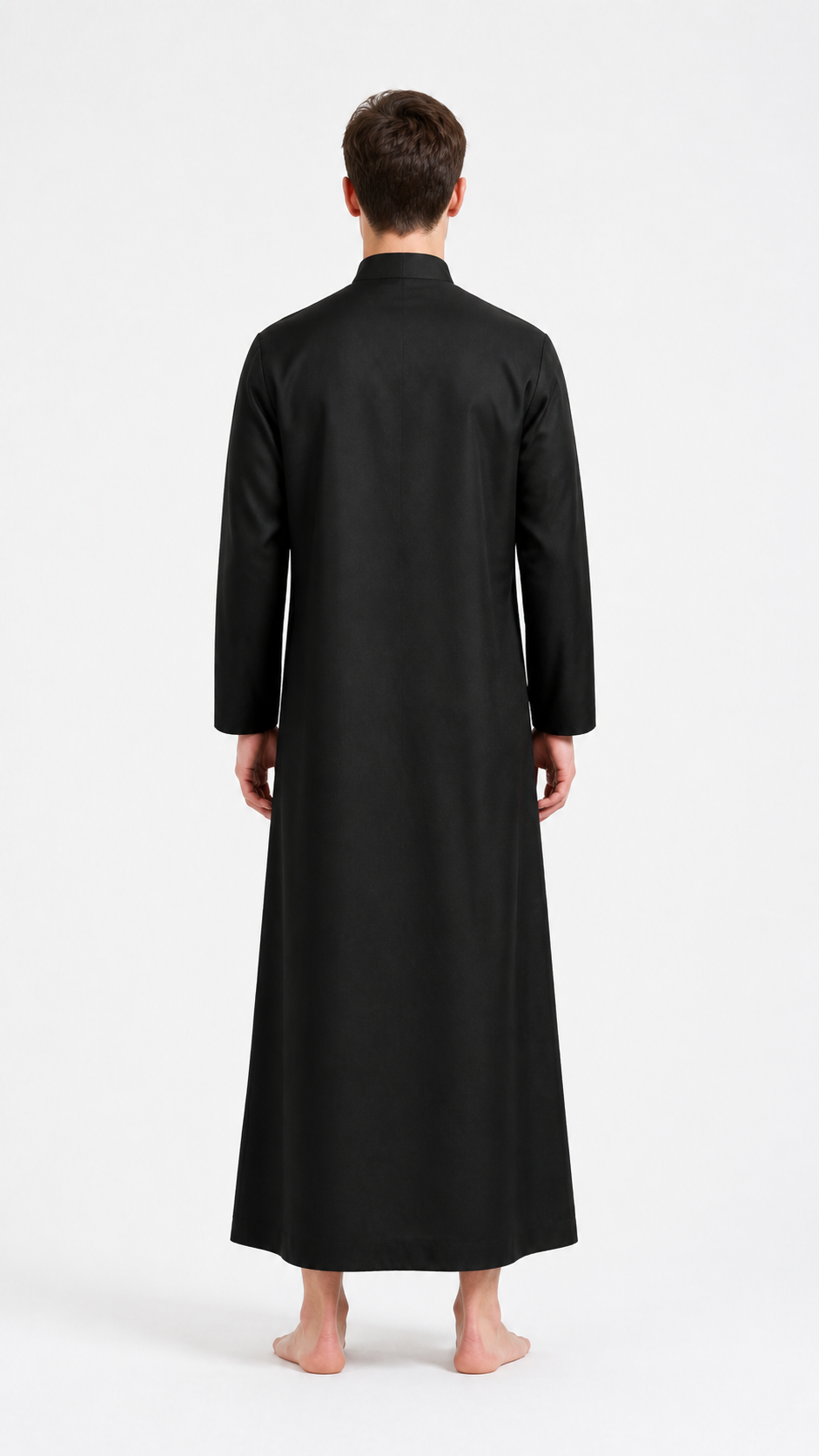 Black Death Cloak with Cross for Halloween back view