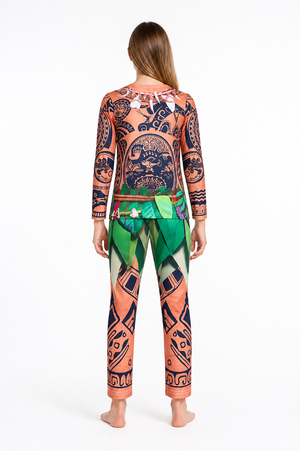 Maui Carnival Costume, Cosplay Jumpsuit back view