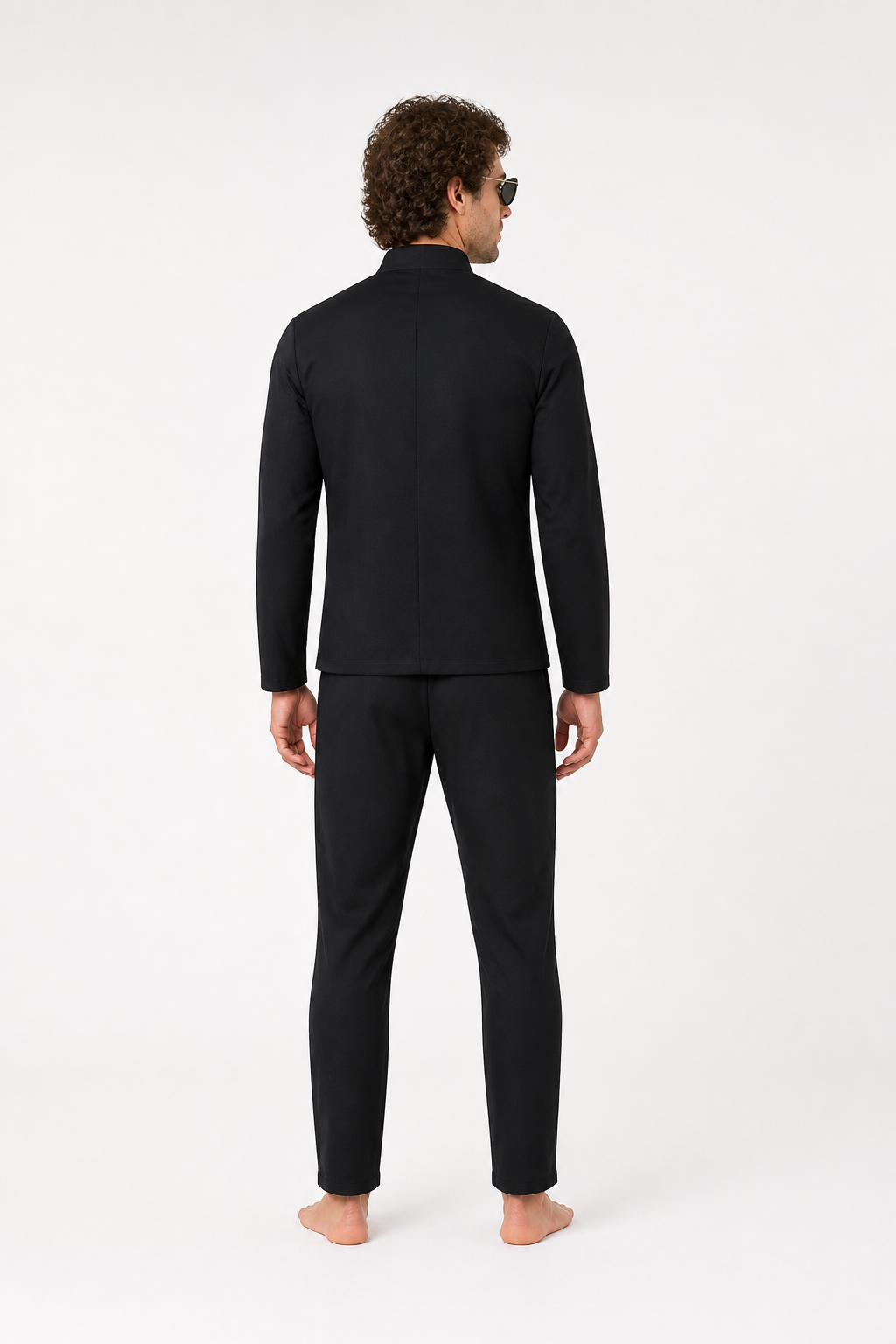 Gojo Cosplay Costume, Black Set back view
