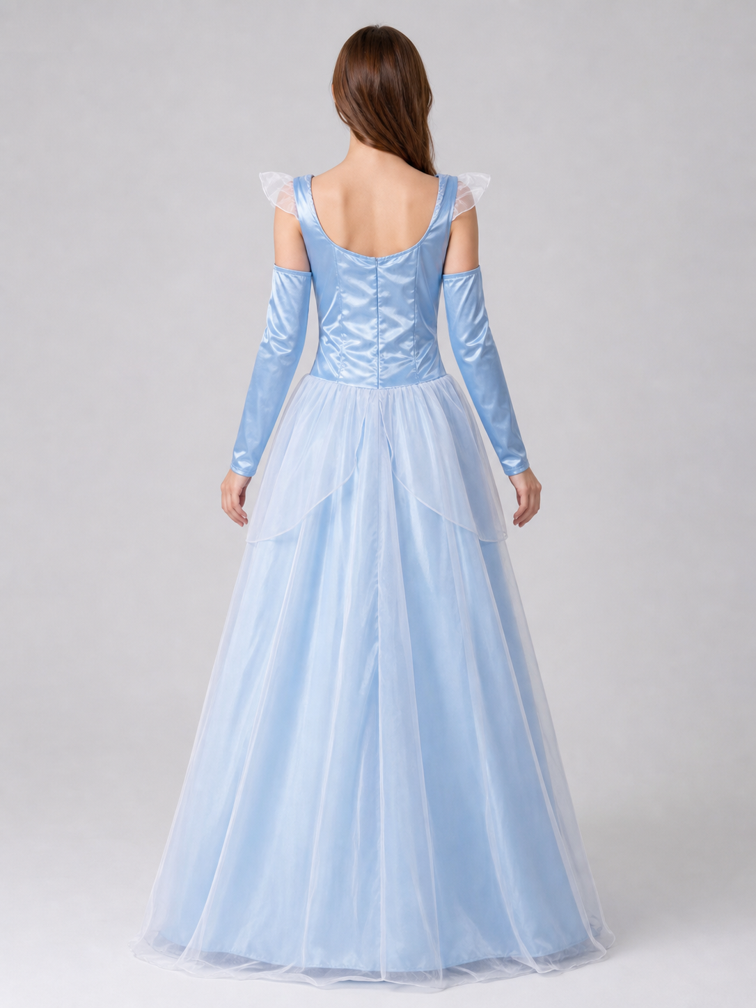 Blue princess-style costume dress for cosplay