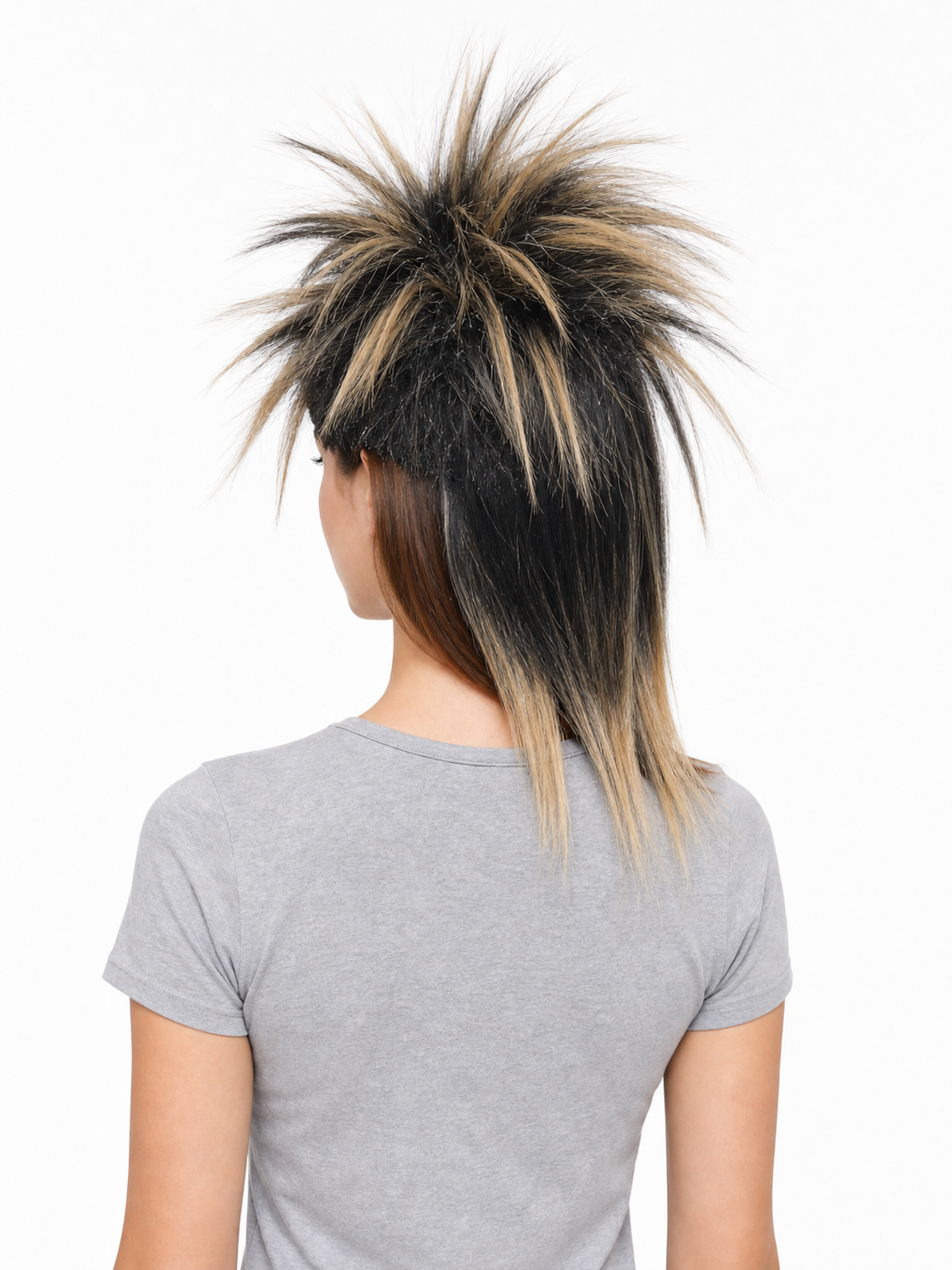 Carnival Brown Spiked Punk Wig