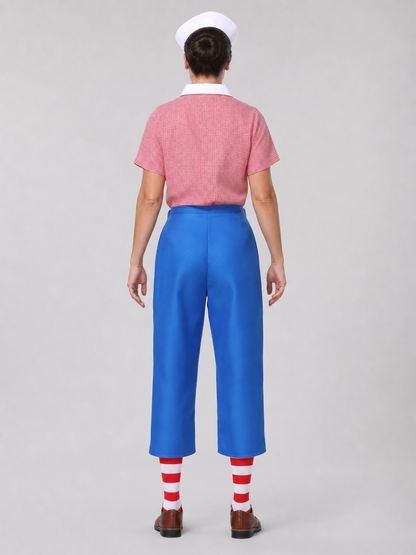 Clown Costume for Carnival: Shirt and Pants back view