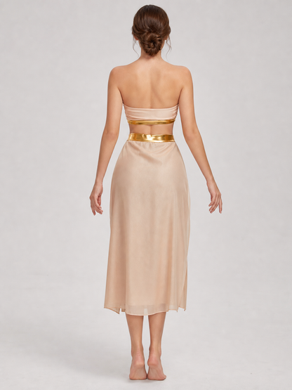Stage Costume: Top and Long Skirt with Slit