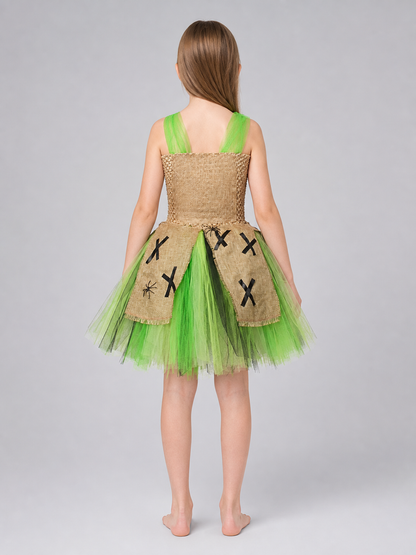 Halloween Costume Dress with Tutu Skirt