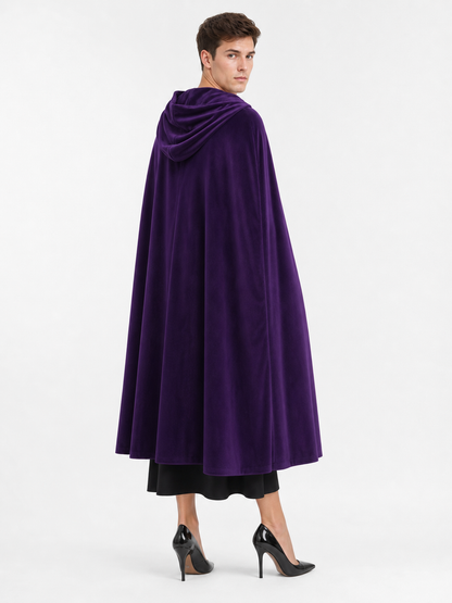 Purple Costume Cloak with Hood