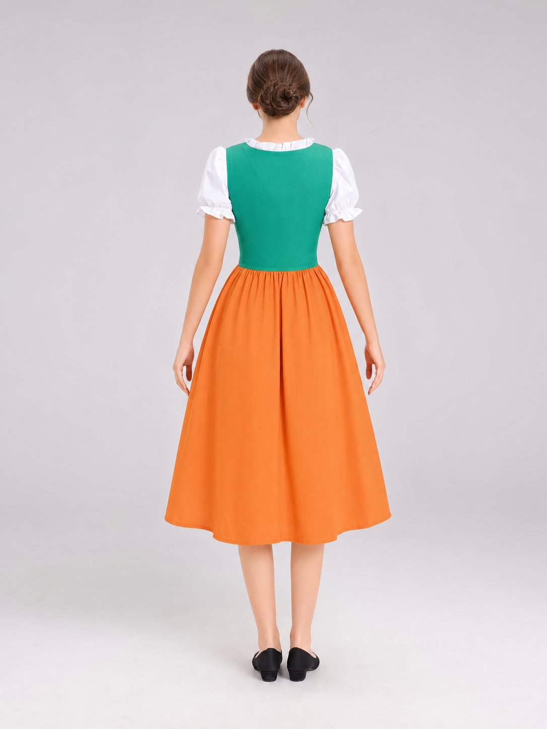 Folk-Style Embroidered Carnival Dress