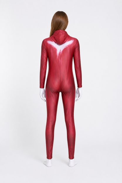 Knuckles Carnival Costume Jumpsuit with Mask back view