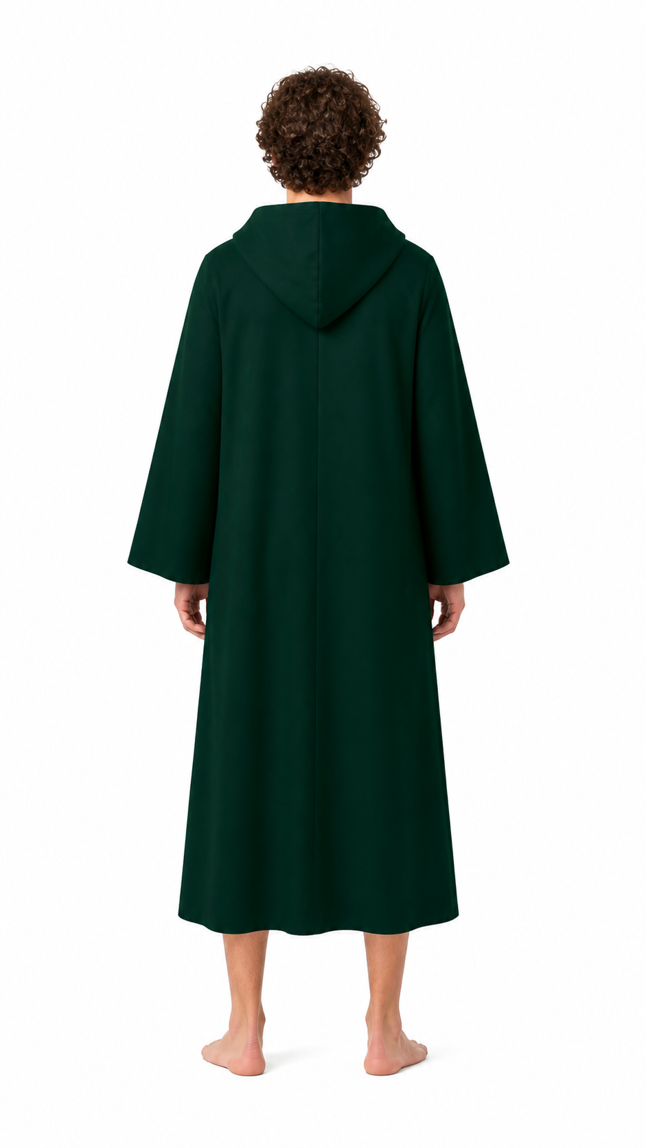 Green Hooded Cloak for Star Wars Cosplay back view