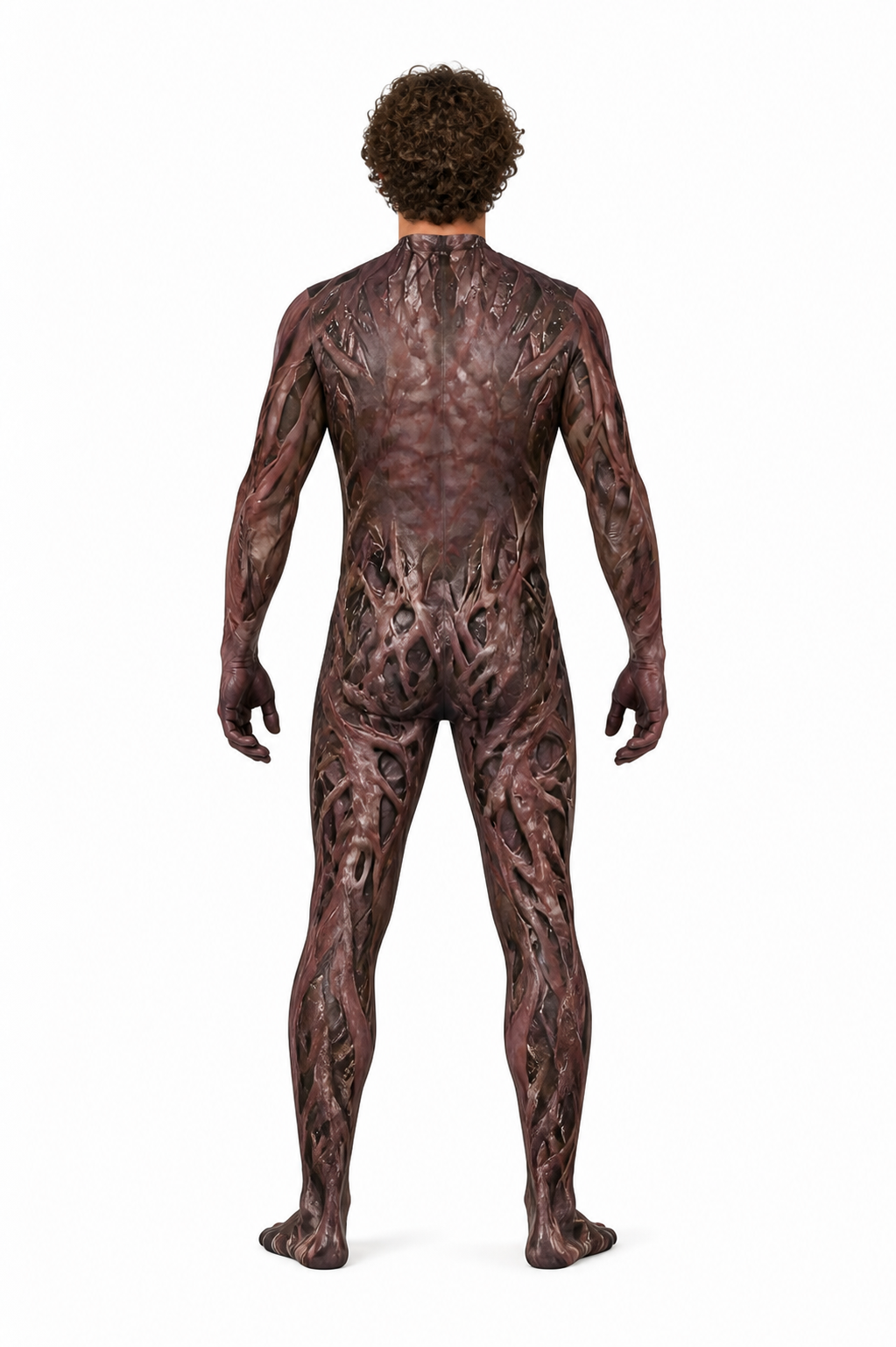 Zombie Costume with Full Jumpsuit back view