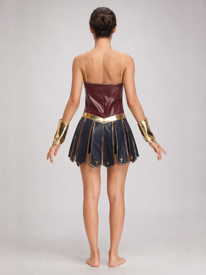Wonder Woman Stage Costume with Accessories back view