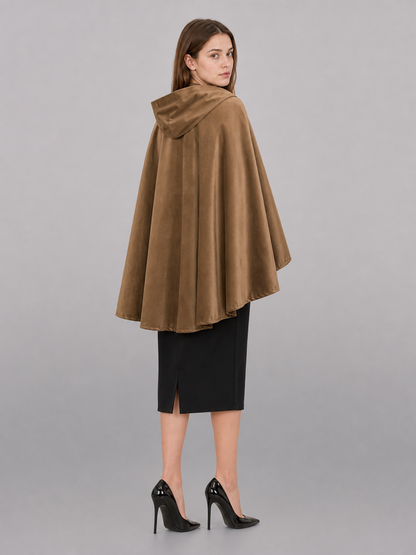 Brown Hooded Costume Cloak
