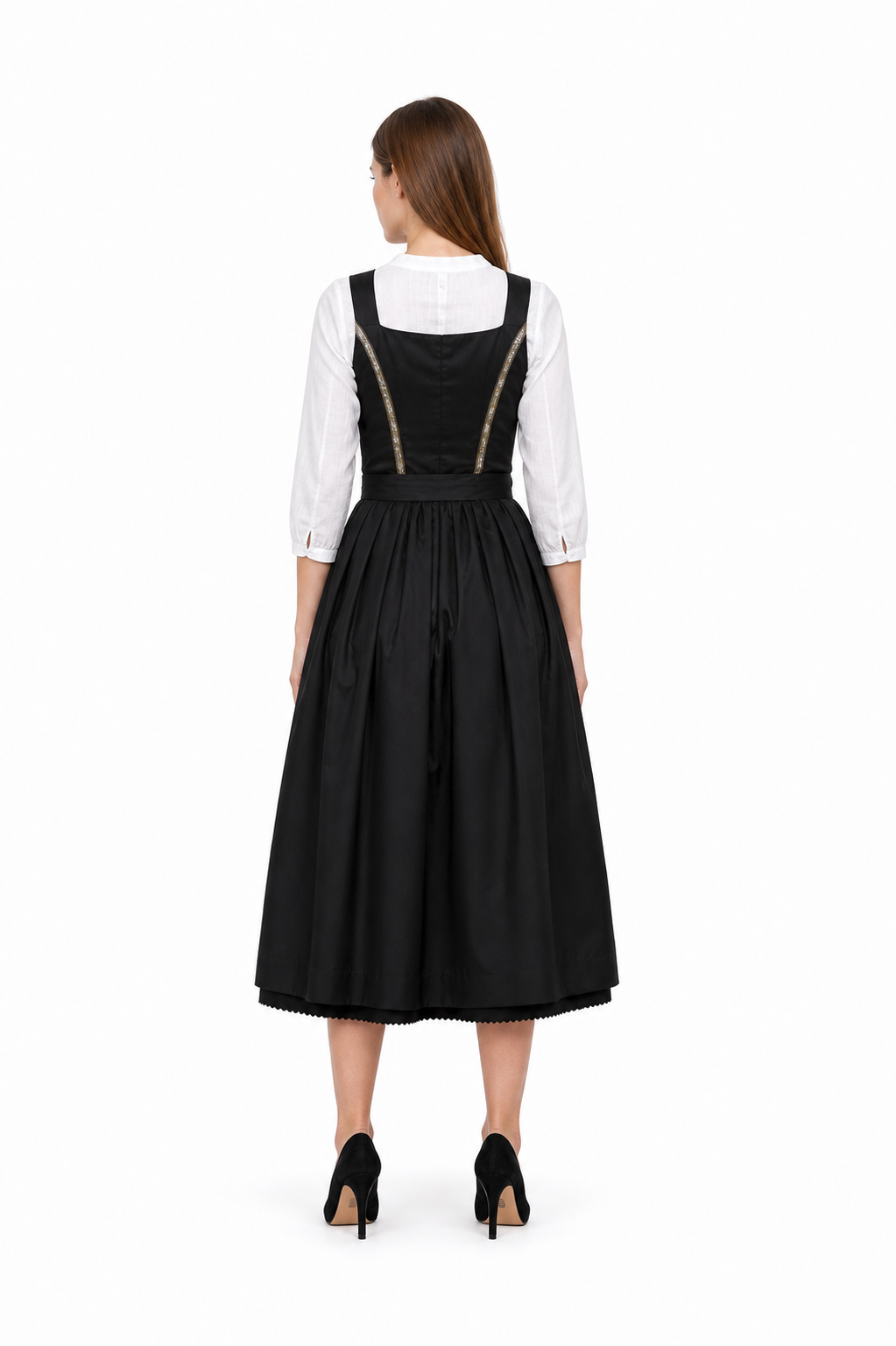 Dirndl Dress with Lacing for Oktoberfest back view