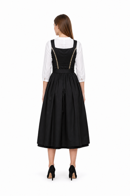 Dirndl Dress with Lacing for Oktoberfest back view