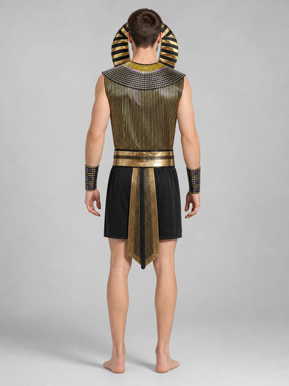 Pharaoh Costume for Carnival, Cosplay, and Stage Performances