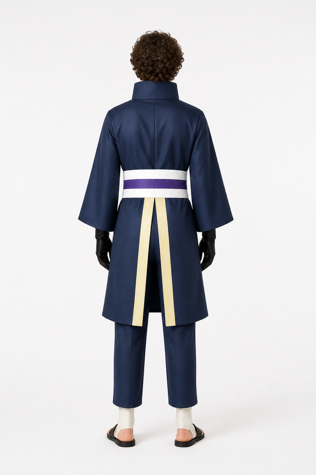 Obito Uchiha Akatsuki Cosplay Costume, Complete Set back view