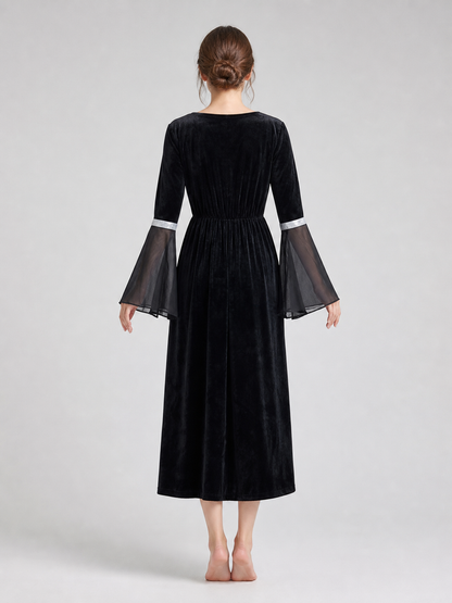 Halloween Cosplay Costume: Dress and Hat back view