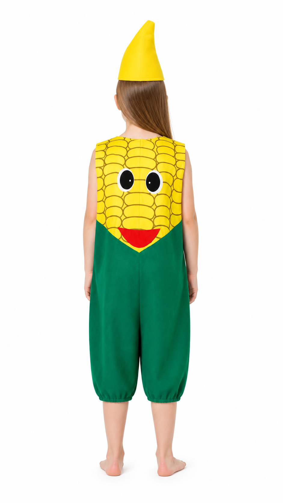 Corn Costume, Jumpsuit with Hat for Halloween