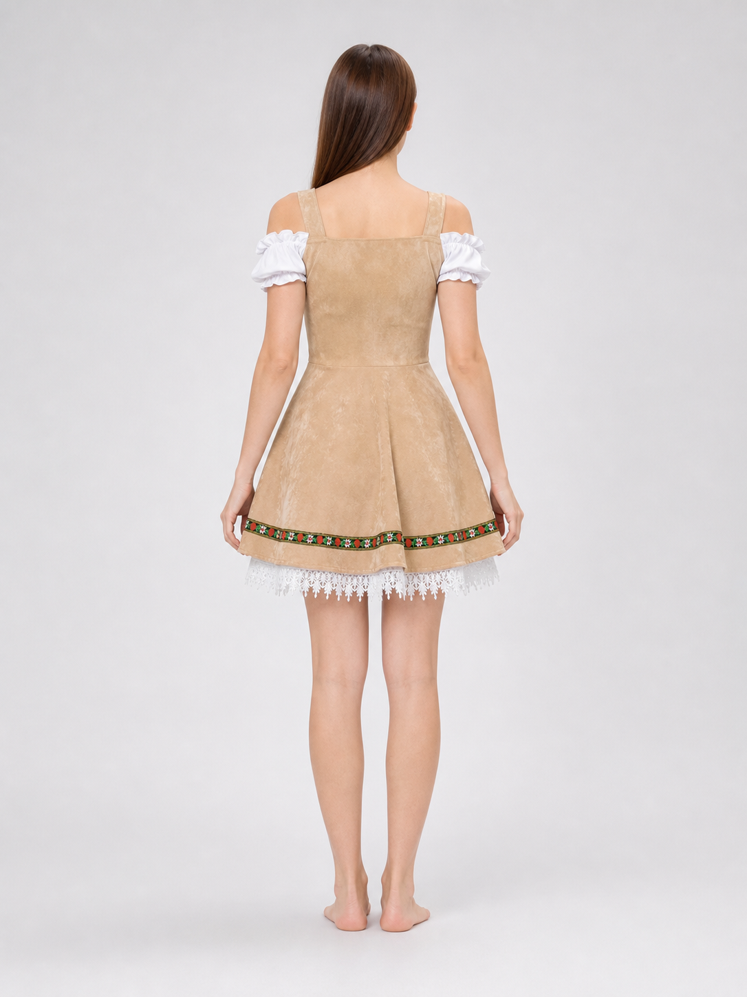 Bavarian Traditional Costume with Lace Trim