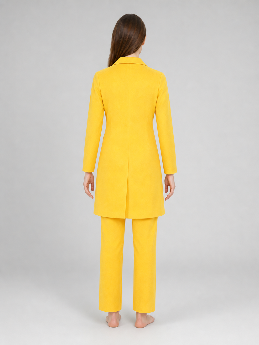 Costume with a Yellow Jacket and Hat
