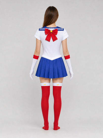 Sailor Moon Cosplay Costume: Top, Skirt, and Accessories