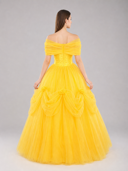 Puffy princess dress for celebrations and the stage
