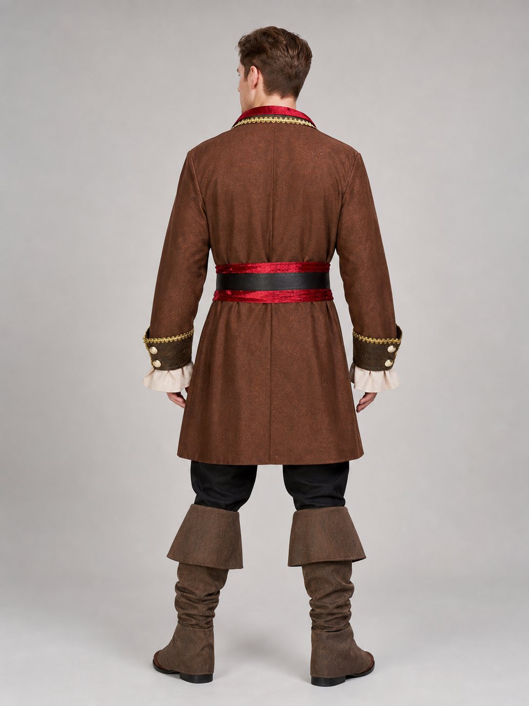 Pirate Costume with Frock Coat and Accessories