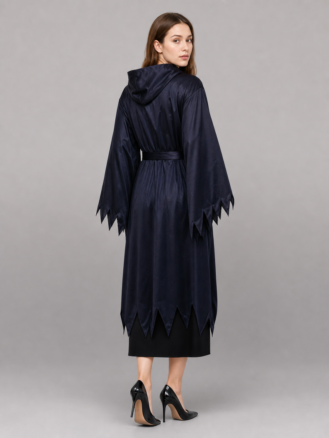 Dark Carnival Cloak with Hood and Belt