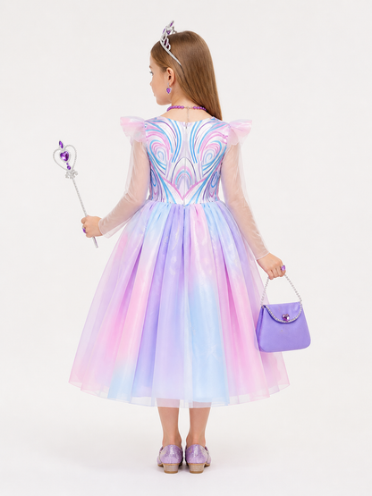Princess Costume with Accessories for Halloween back view