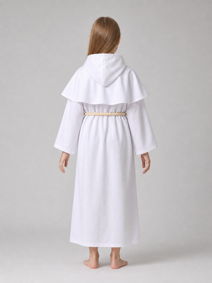White Hooded Clergyman Costume