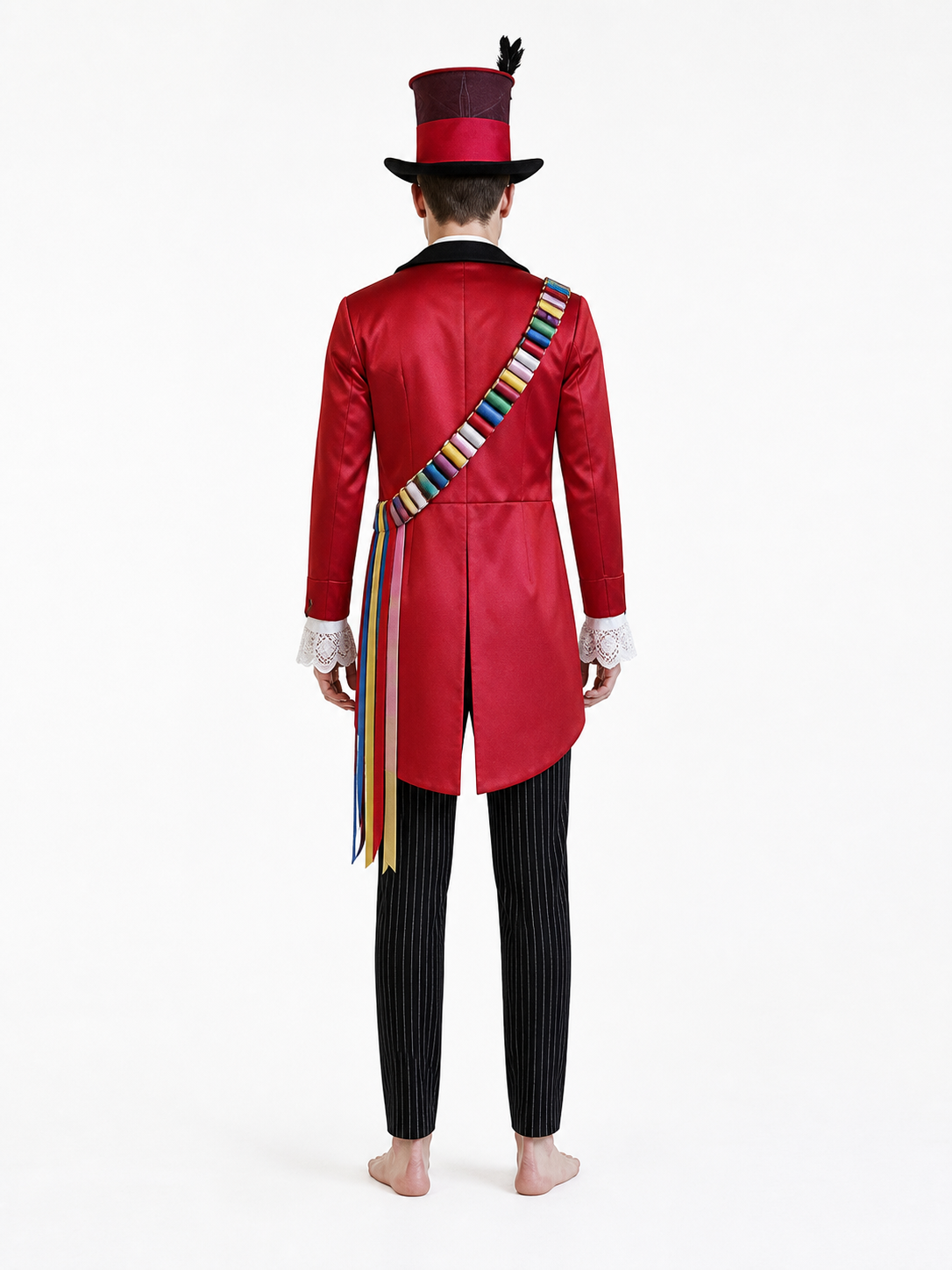 Carnival Cosplay Costume with Top Hat back view