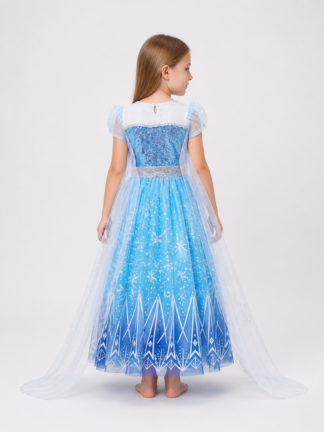 Light-Up Snow Queen Costume back view