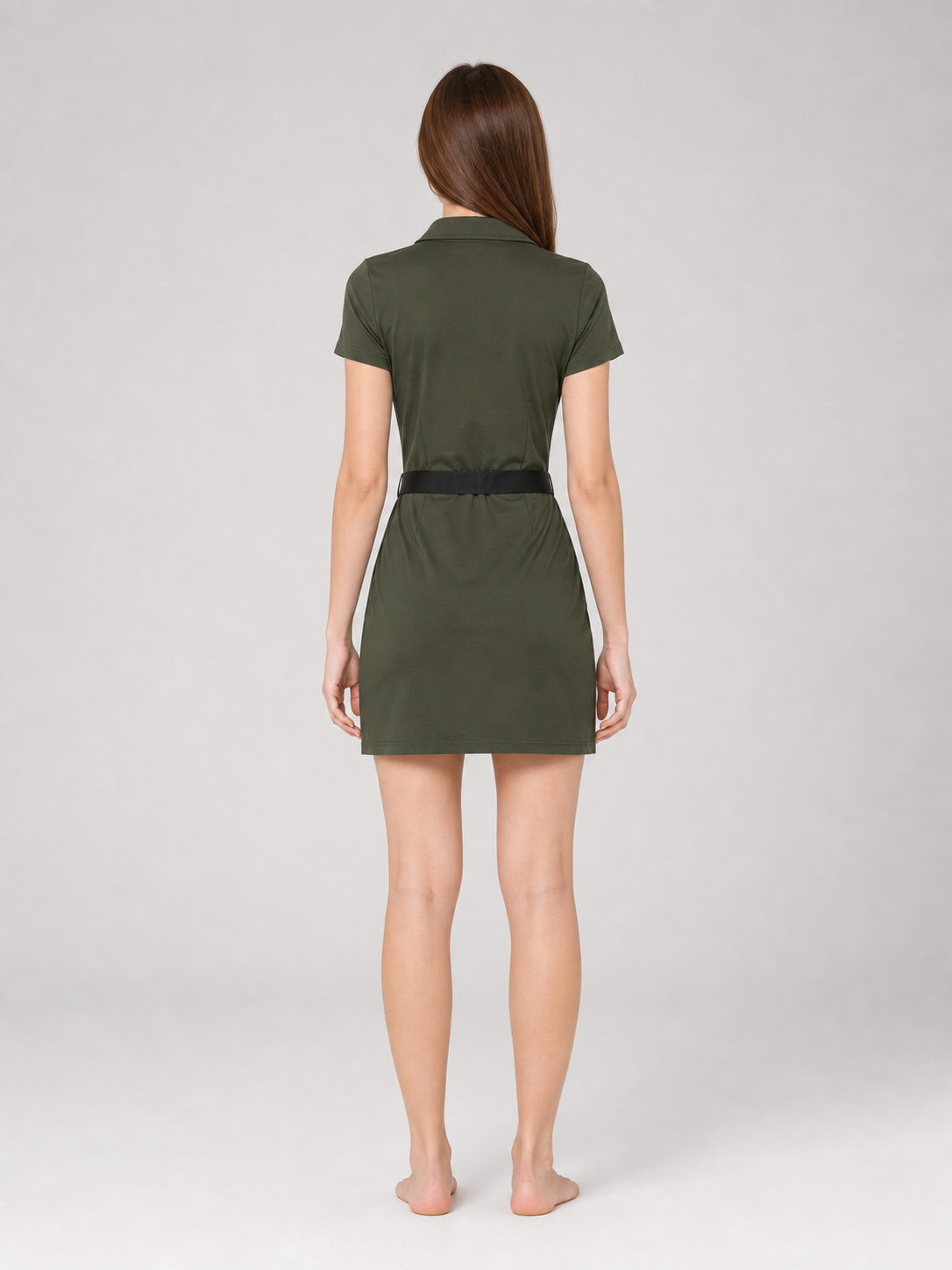 Military-style jumpsuit costume with cap