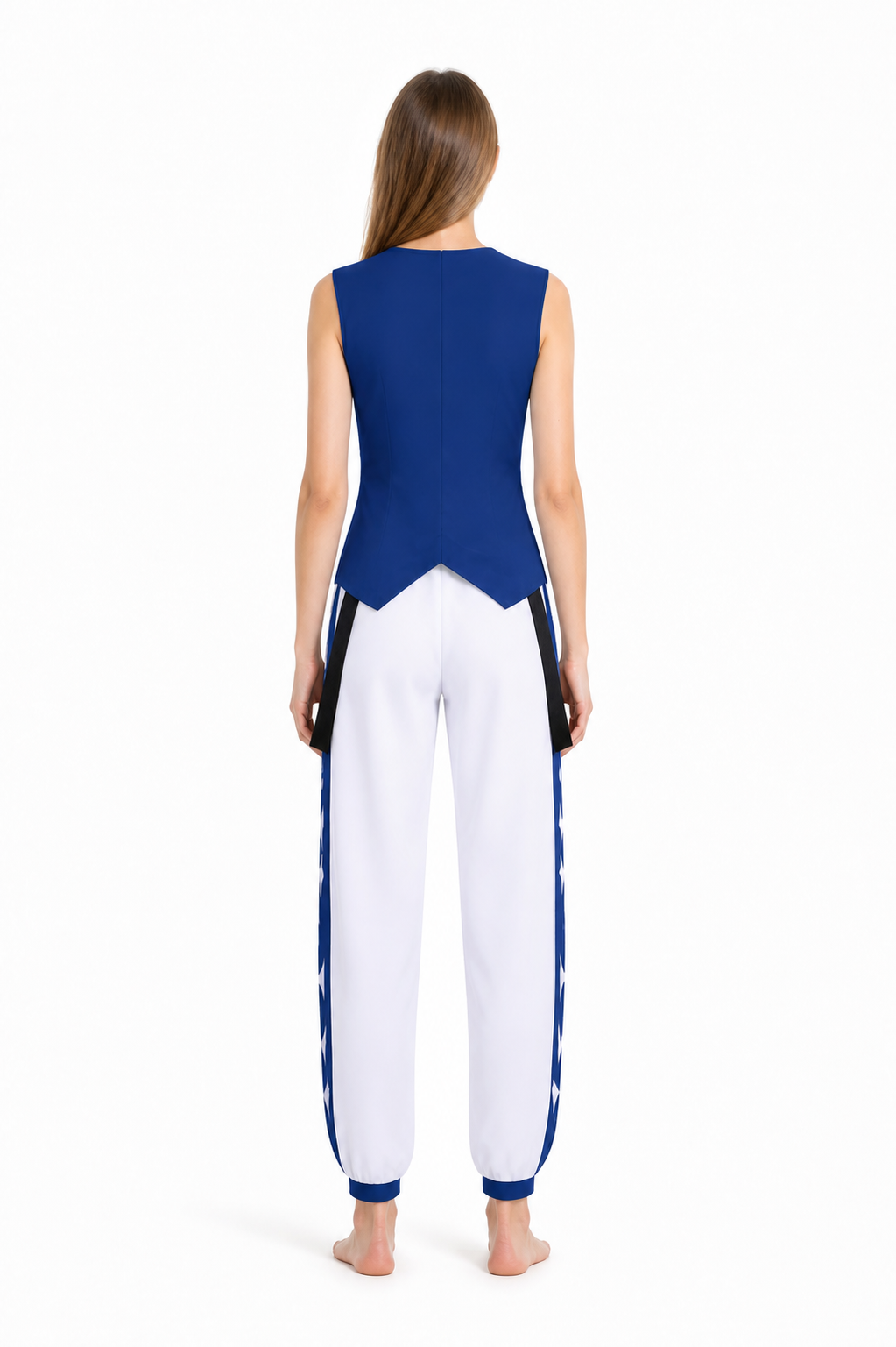 Rimuru Sleeveless Zip-Up Cosplay Costume back view