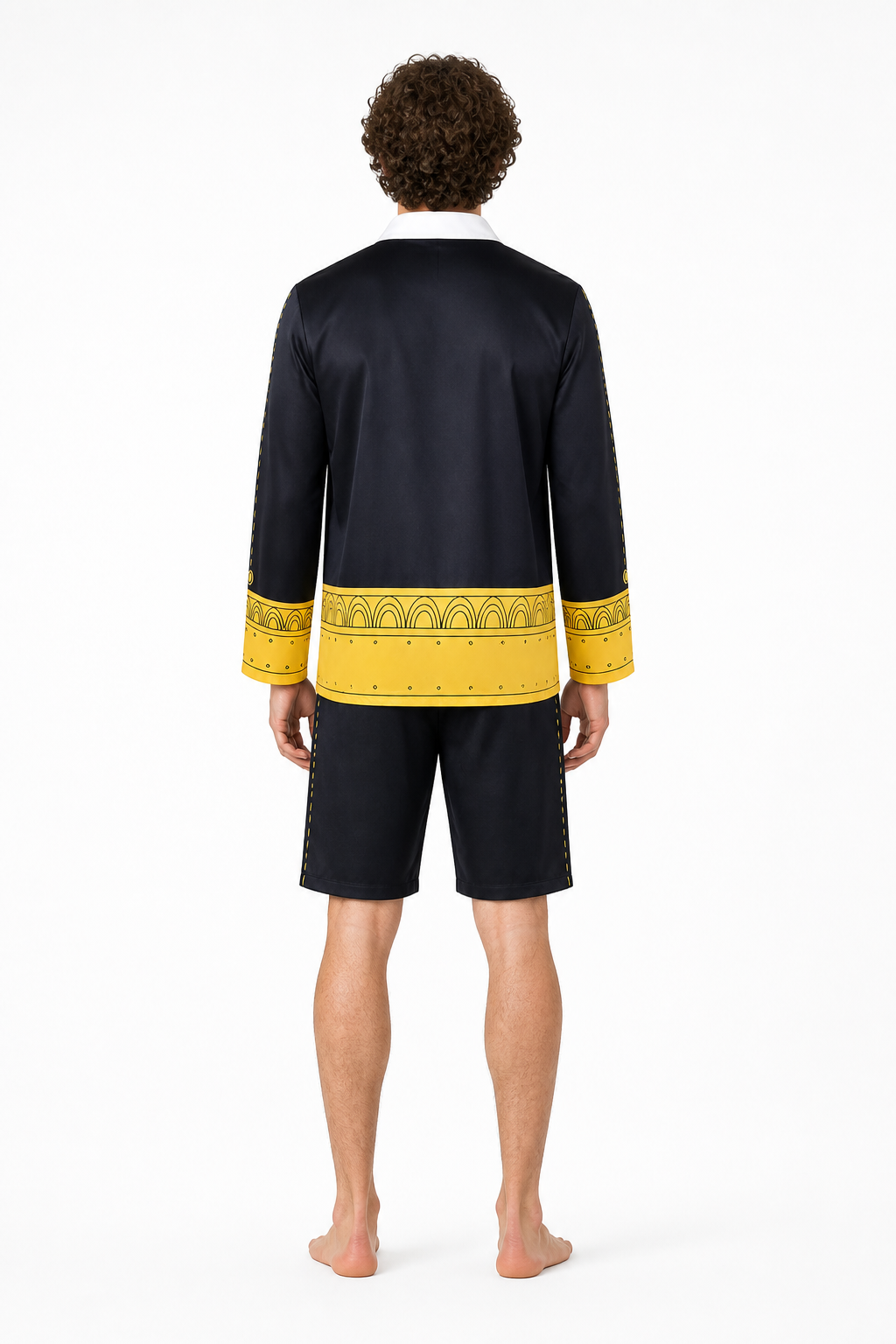 Anime Cosplay Costume: Top and Shorts back view