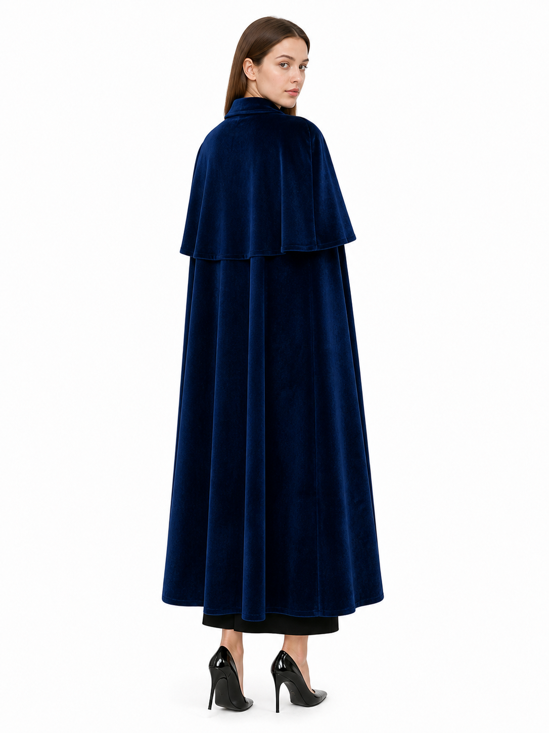 Dark Navy Vampire Costume Cloak