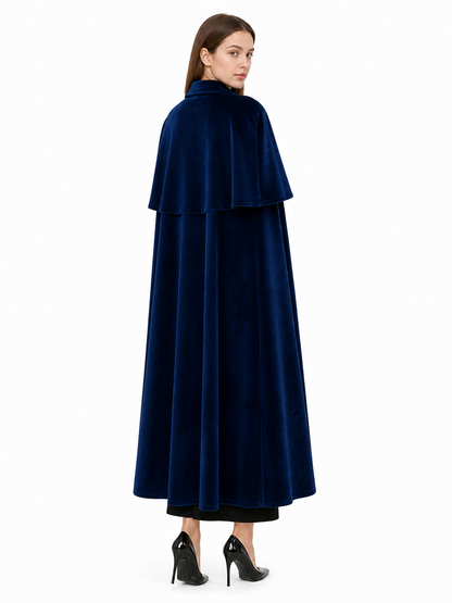 Dark Navy Vampire Costume Cloak