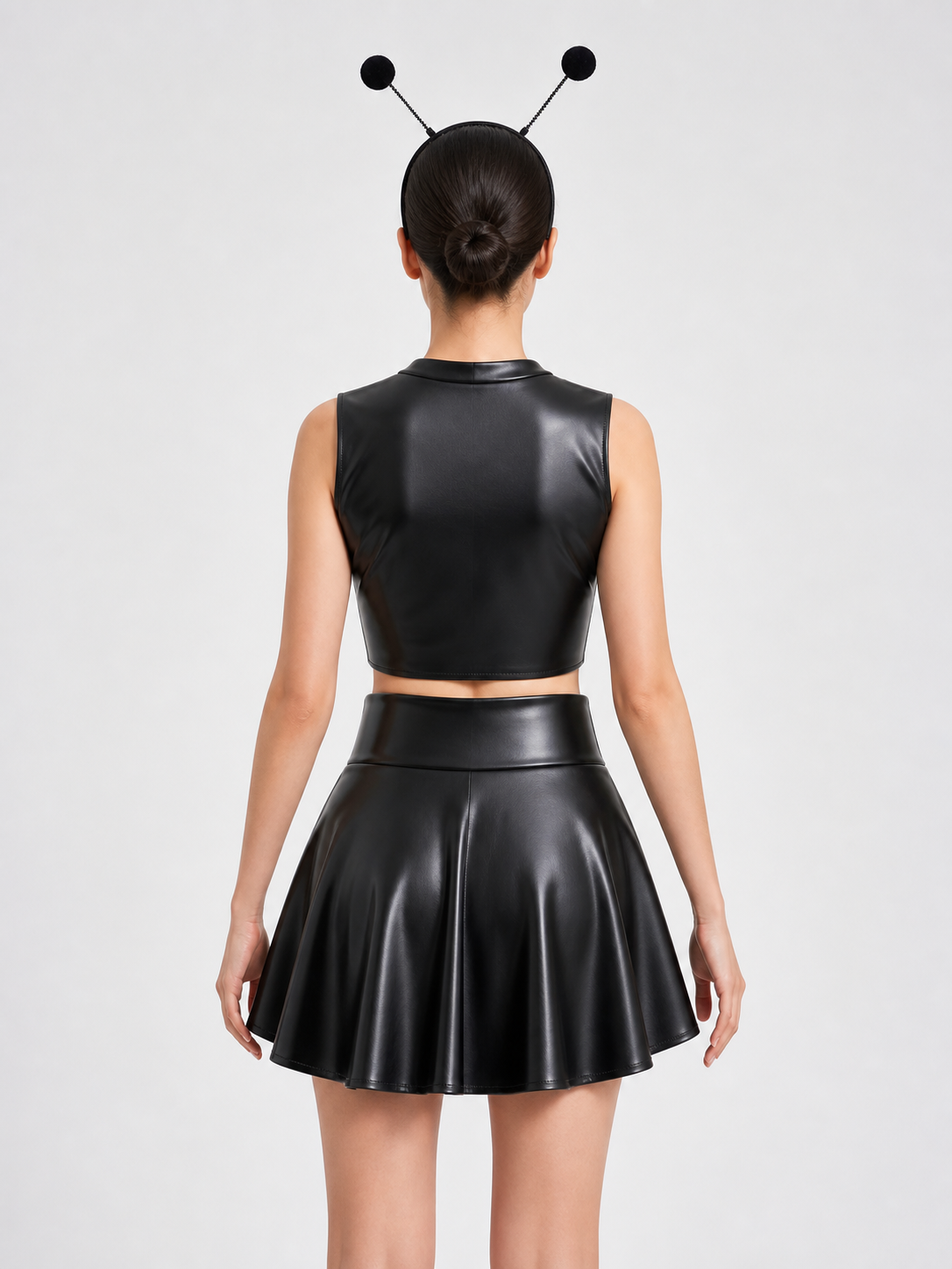 Bee Costume for Stage Performances with Skirt and Headpiece back view