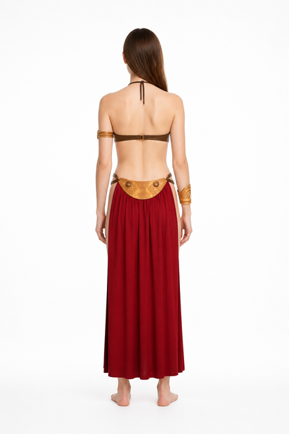 Cosplay Costume: Top and Long Skirt with Slit