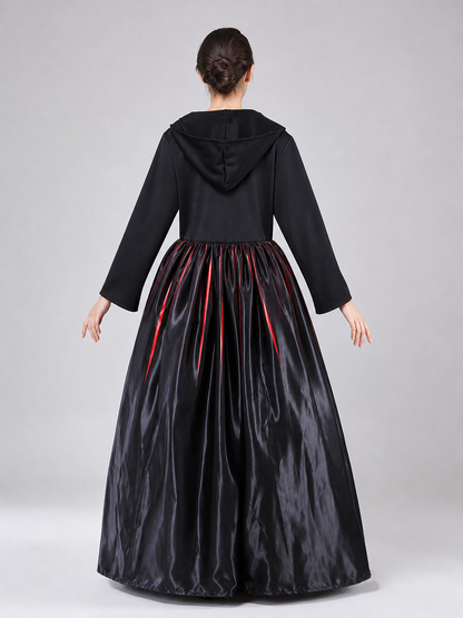 Vampire Cosplay Costume: Hooded Dress