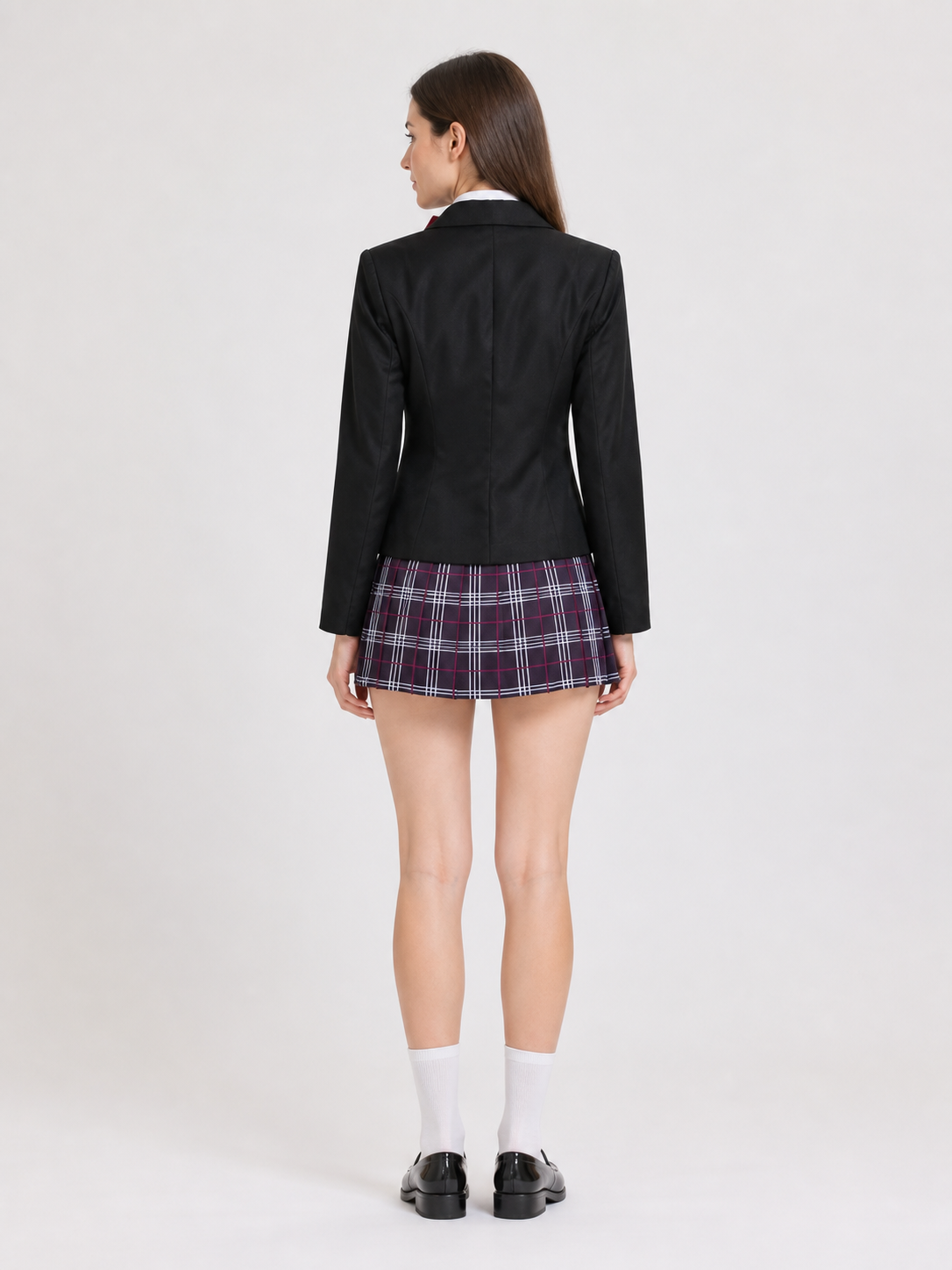 Gogo Yubari School-Style Cosplay Costume back view
