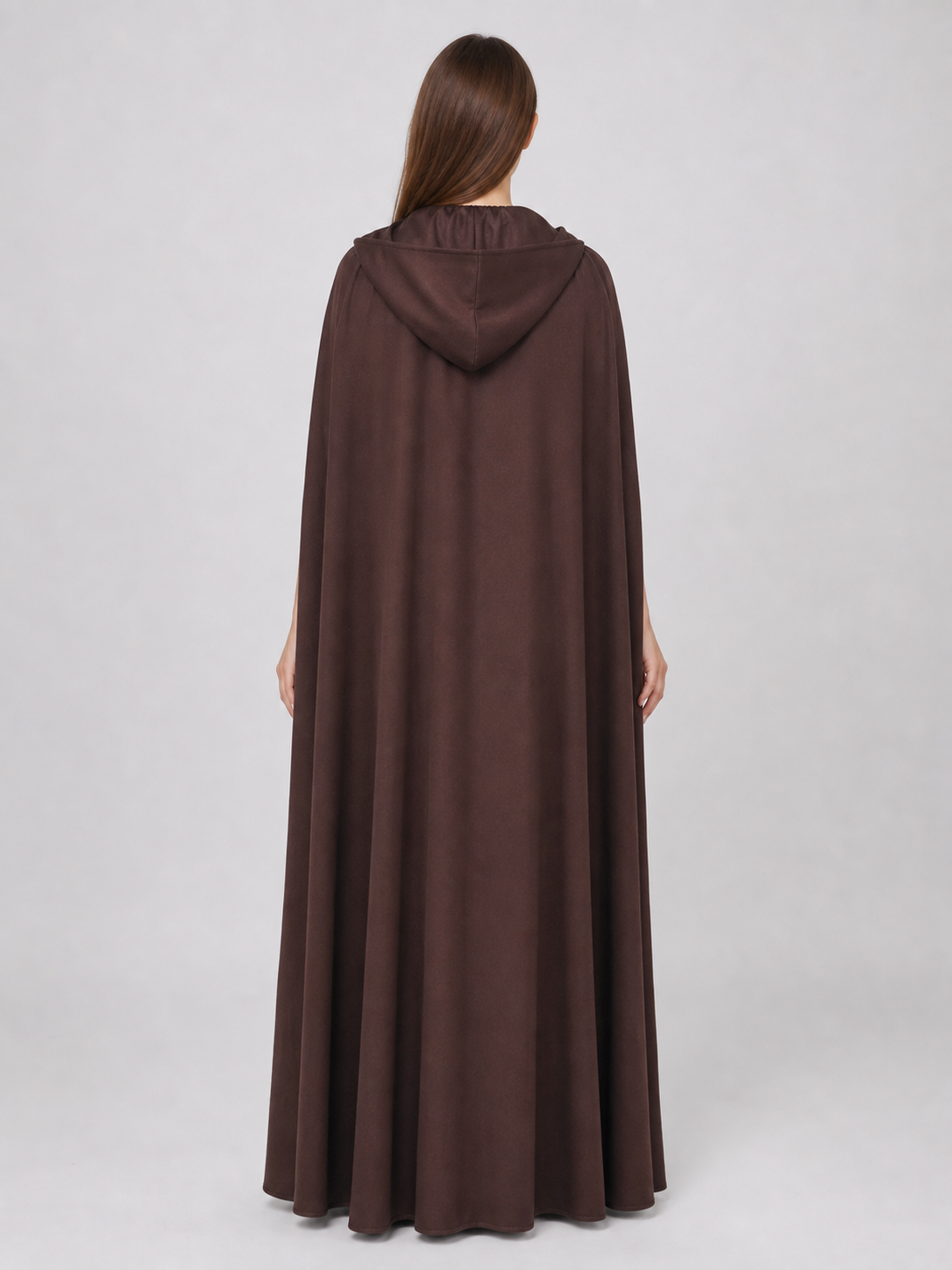 Halloween Medieval Knight Pirate Cosplay Hooded Cloak, Long Loose Cape With Pointed Hood And Front Cross Lacing
