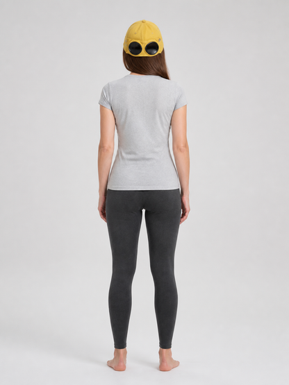 Carnival Hat with Aviator Glasses, Yellow back view