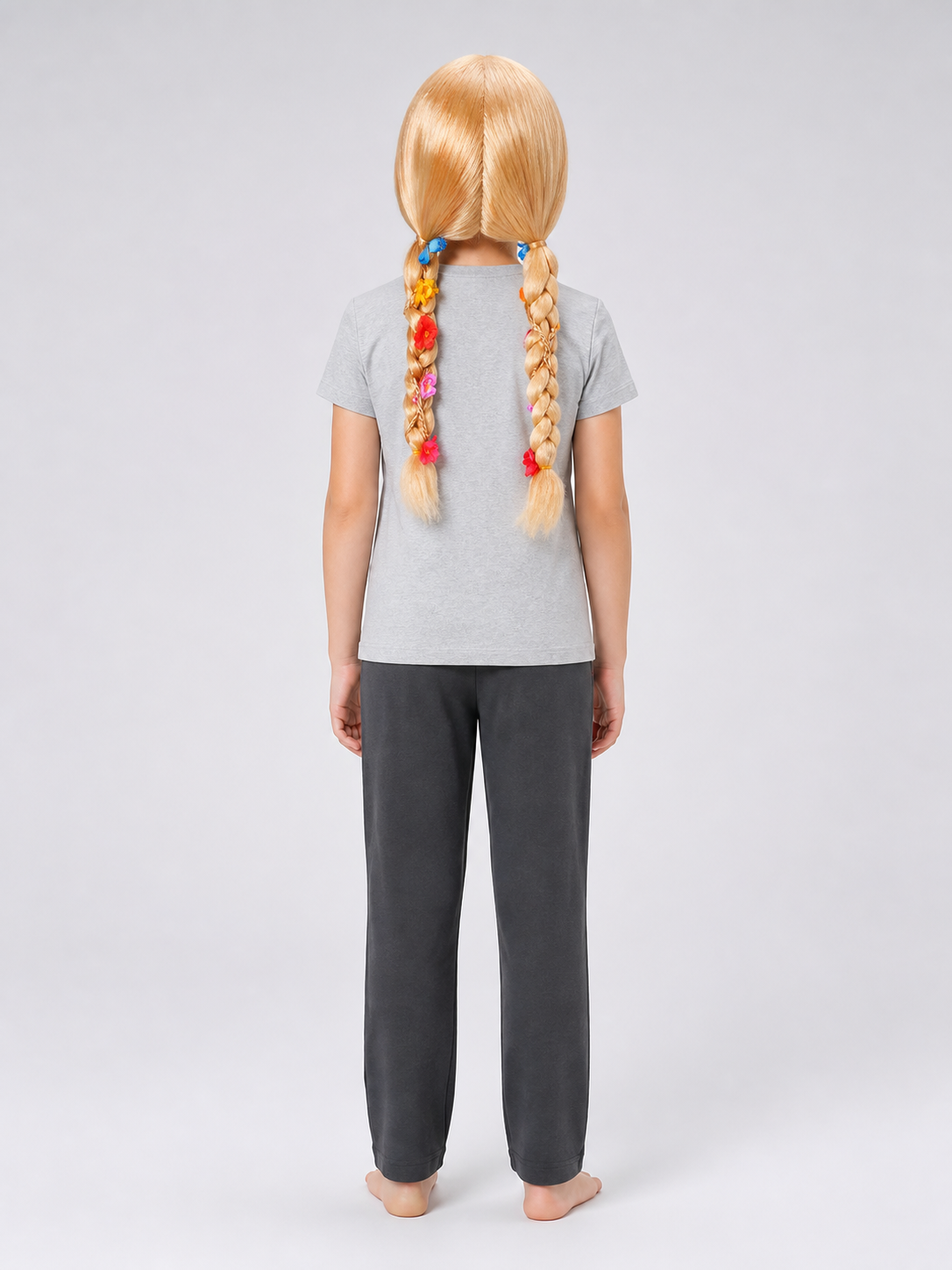 Golden Carnival Wig for Halloween and Cosplay back view