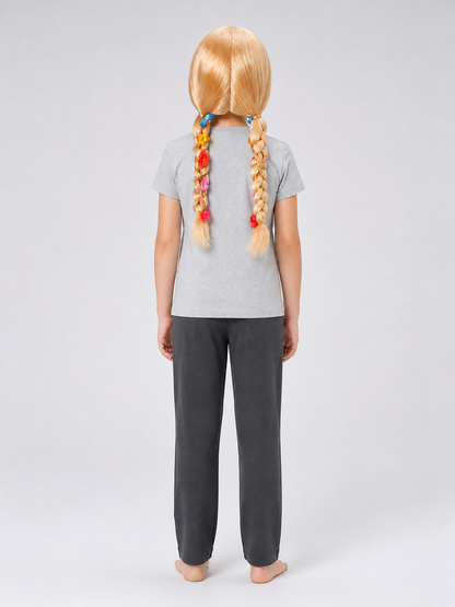 Golden Carnival Wig for Halloween and Cosplay back view
