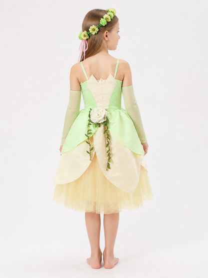 Princess Costume with Flowers for Halloween