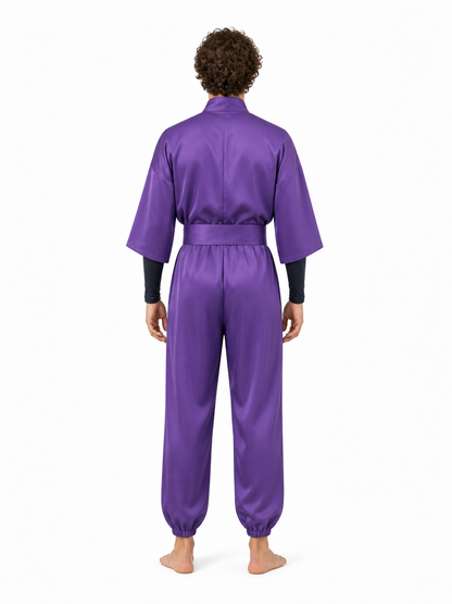 Ninja Cosplay Jumpsuit with Wide Sleeves back view