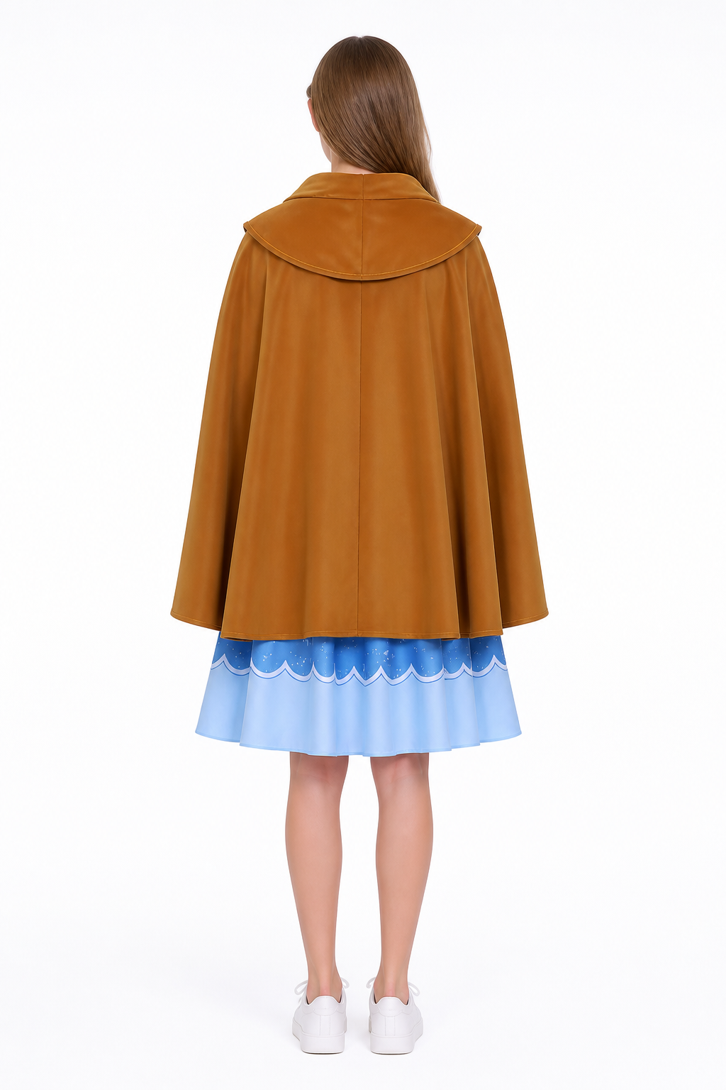 Cosplay Costume with Dress, Cape, and Scarf