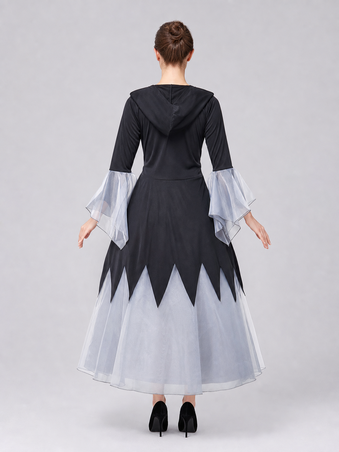 Rental Hooded Dress for Film Shoots back view
