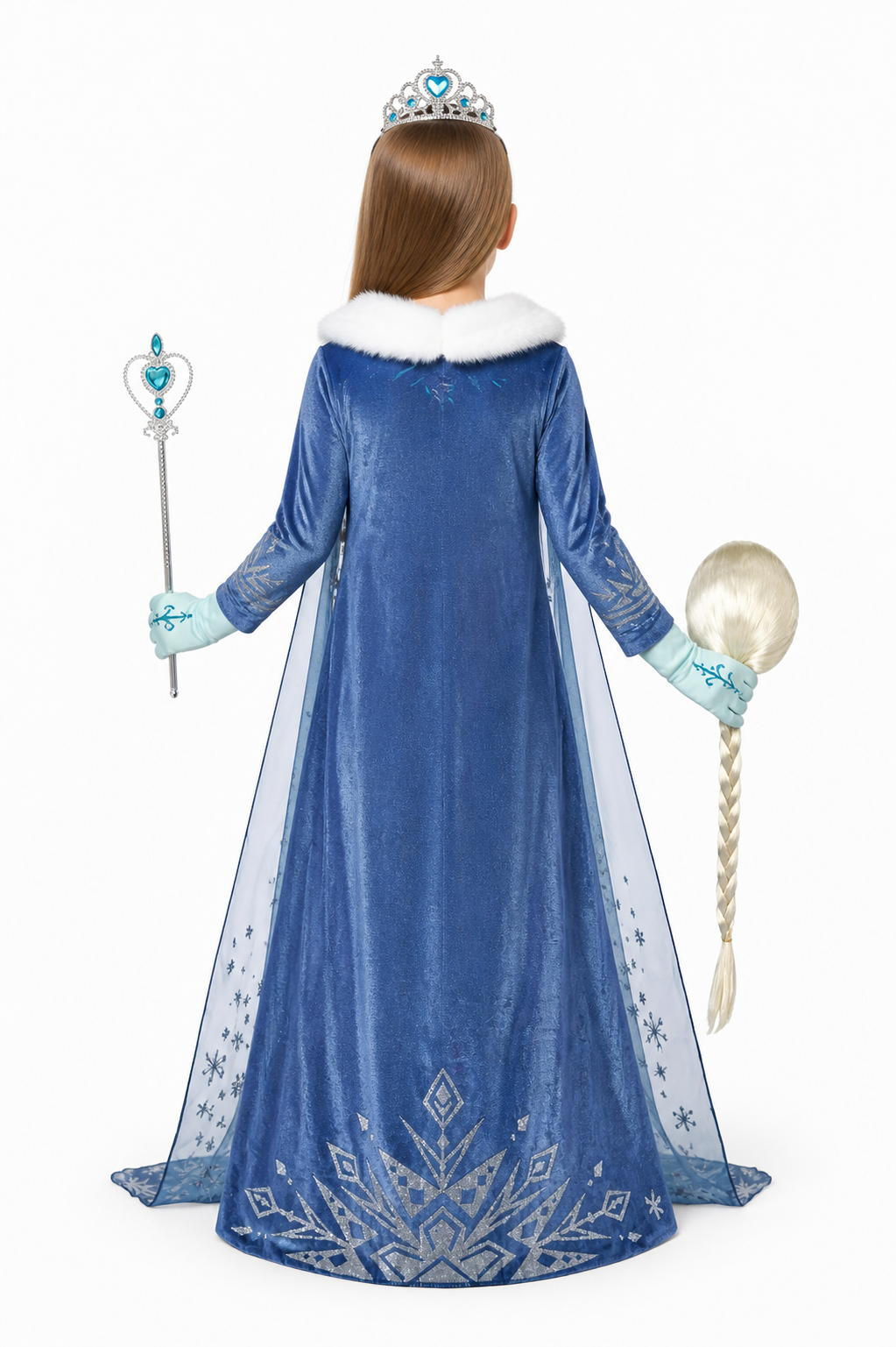 Children's Snow Queen Costume back view
