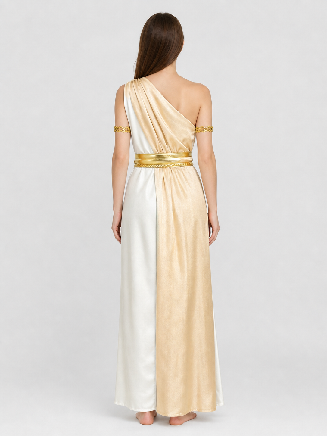 Carnival Costume with One-Shoulder Cape and Belt